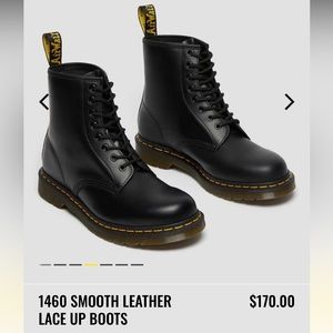 Dr. Martens 1460 Smooth Leather Lace Up Boots